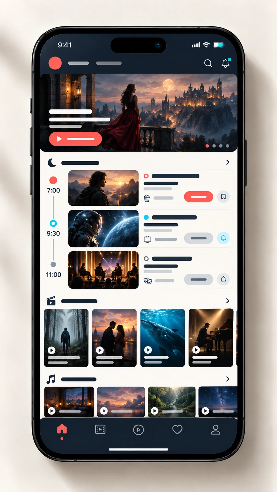 91 APP 剧场排期界面